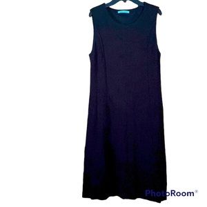 Black Fitted Popover Womens sleeveless dress  - Excellent Used Condition size L